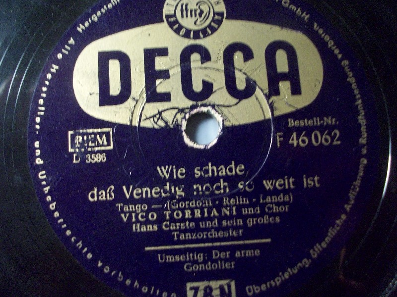 Vico Torriani - Wie Schade Daß Venedig Noch So Weit Ist - Der Arme Gondolier Vico Torriani - Wie Schade Daß Venedig Noch So Weit Ist - Der Arme Gondolier