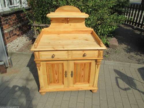Schöne alte Waschkommode Kommode Halbschrank Gründerzeit um 1880 Weichholz