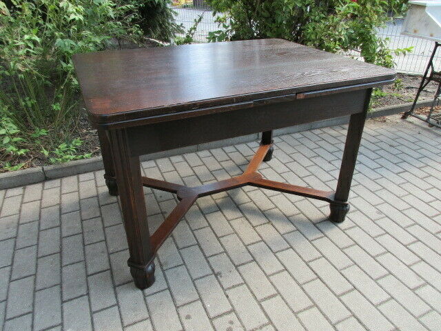Alter Tisch Esstisch Ausziehtisch 217 cm Jugendstil Eiche um 1910