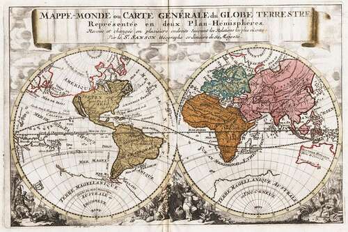 Mappe Monde Ou Carte Generale Du Monde World Map Weltkarte