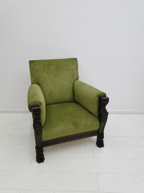 4533-Historismusfauteuil-Armlehnensessel-Stuhl-Historismus-Fauteuil-Armlehnenstu