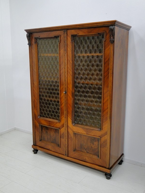 4495-Historismusvitrine-Vitrine-Gründerzeit-Historismus-Büchervitrine