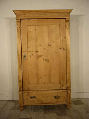 Schrank antik Kasten 1 türig Weichholz Gründerzeit um 1900 Jhd.