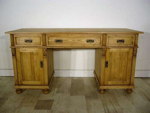Schreibtisch Jugendtstil antik Weichholz Sekretär um 1910 Jhd.