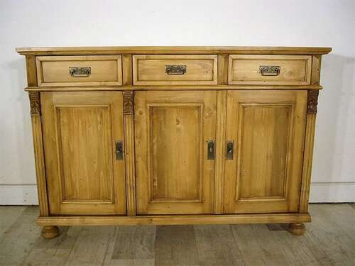 Anrichte Sideboard Weichholz Gründerzeit Kommode Highboard