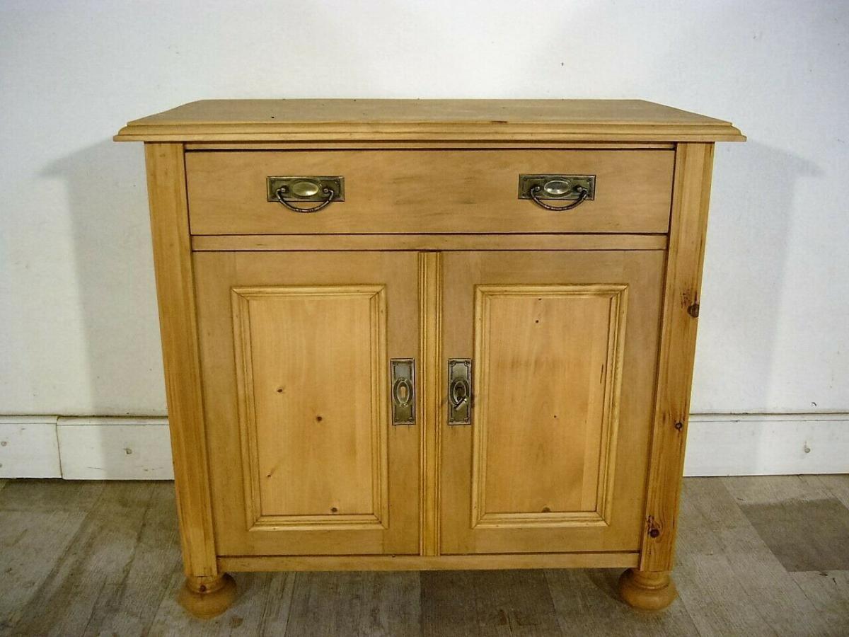 Kommode Weichholz antik Jugendstil 2 türig Schrank um 1900 Jhd.