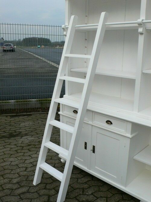 Bibliothek Bücherwand Bücherregal Bücherschrank Ladenschrank weiß 250