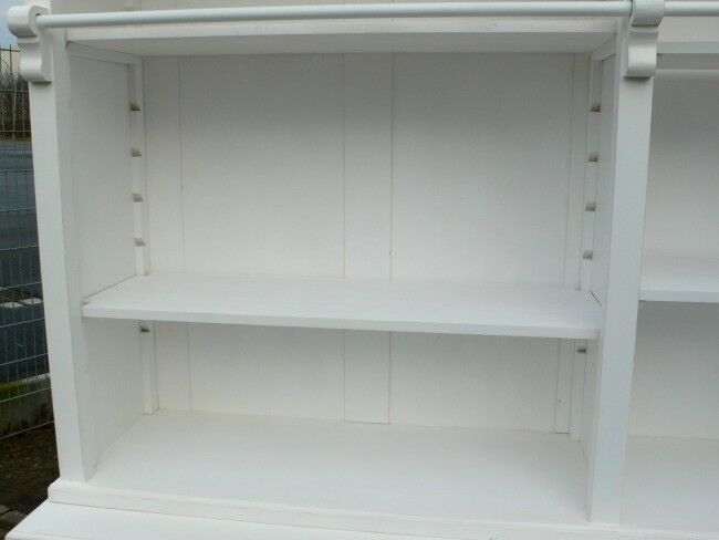 Bibliothek Bücherwand Bücherregal Bücherschrank Ladenschrank weiß 250