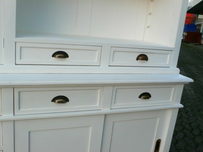 Ladenwand Regal Laden Regal Verkaufswand Bücherwand weiß 250 cm lang