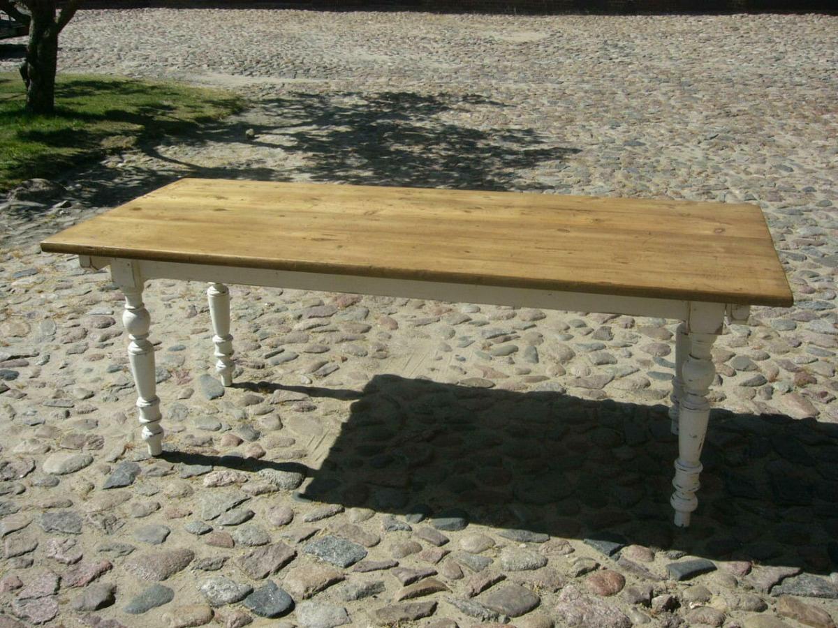 Tisch Gründerzeit Klostertisch im Shabby Look Klasse! um 1900 Jhd.