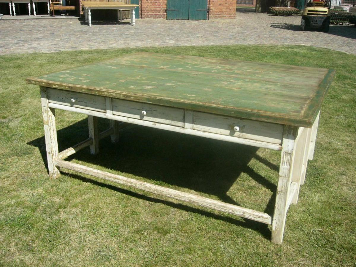 Tisch Packtisch Gartentisch im originalen Shabby Look restauriert um 1900 Jhd.