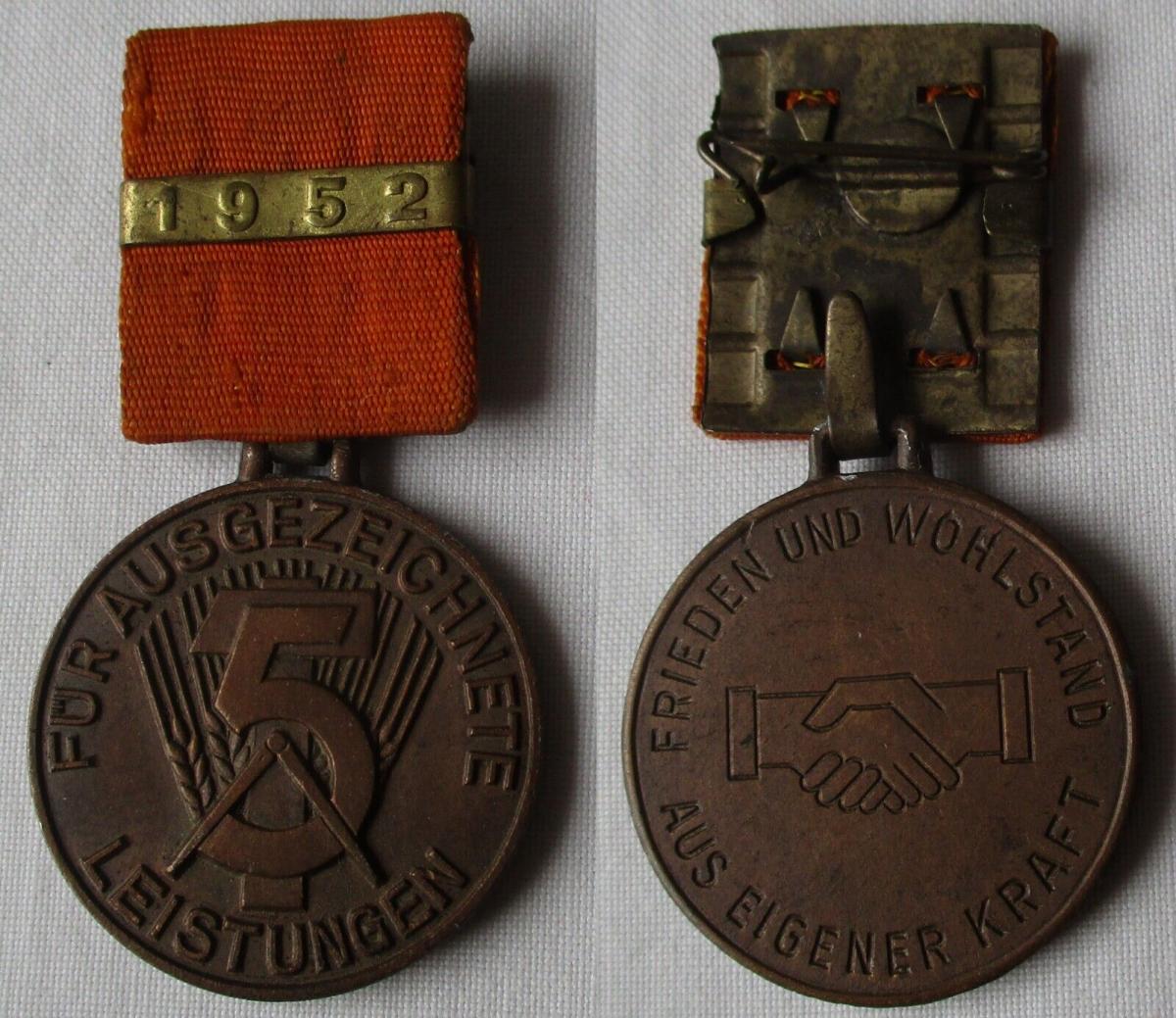 Ddr Medaille F R Ausgezeichnete Leistungen Im F Nfjahrplan