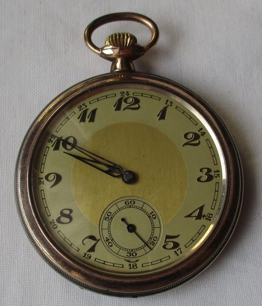 800er Silber Lépine Taschenuhr Gustav Rau Pforzheim um 1930 159608 Nr