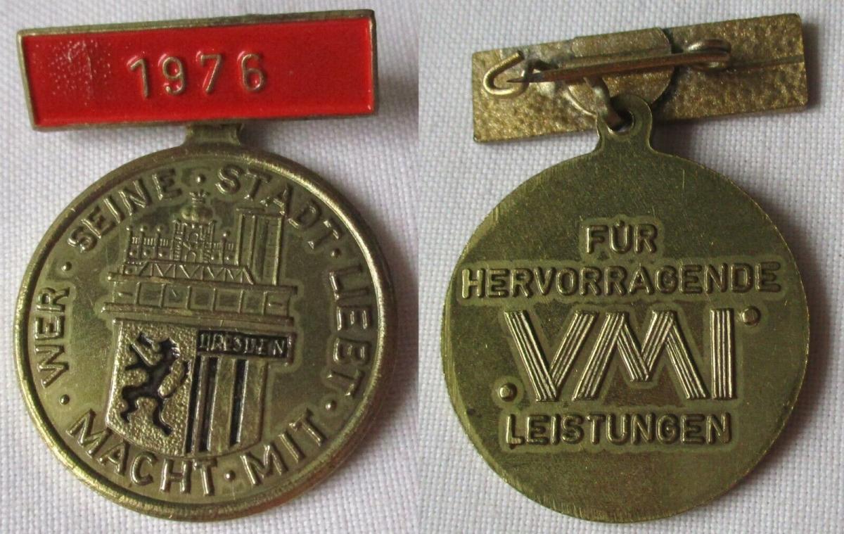 Ddr Medaille Dresden F R Hervorragende Vmi Leistungen Nr