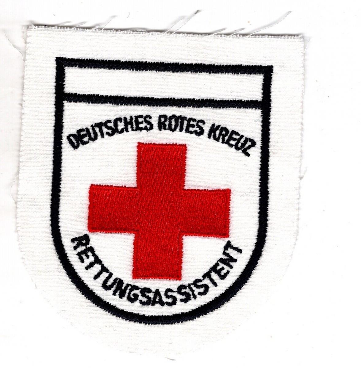 Uniform Aufn Her Patch Deutsches Rotes Kreuz Rettungsassistent Nr