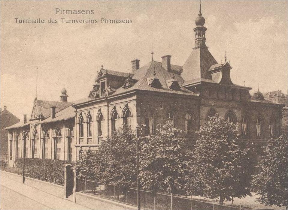 Alte Postkarte Pirmasens Turnhalle Des Turnvereins Turnverein Gymnastic