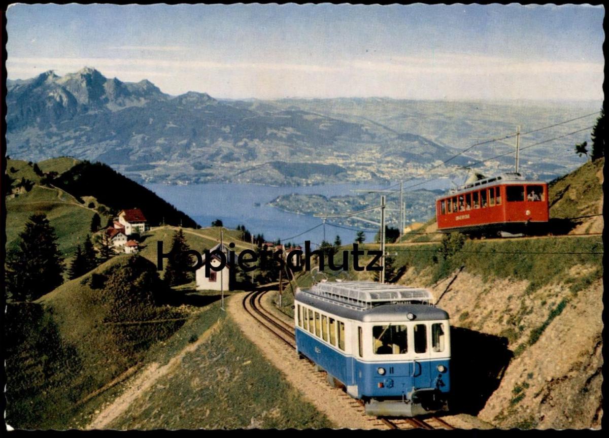 Cartes Postales Moderne Rigi Kulm Vitznau Und Arth Rigi Bahnen Berner