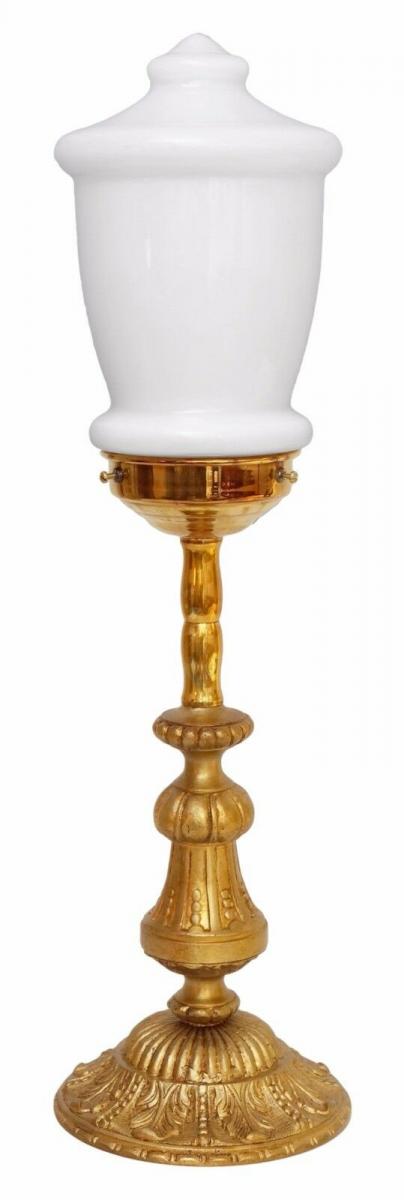 Garantiertes Unikat Messinglampe Berlin prachtvoll Messing Opalglas elegant