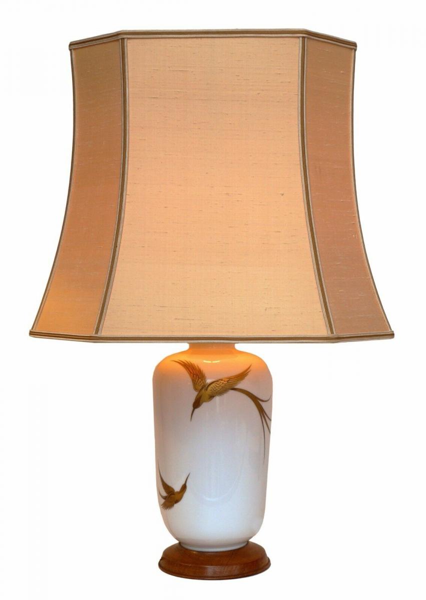 Riesige Keramik Landhaus Tischlampe