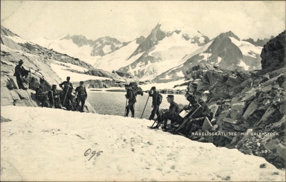 Ak Kanton Bern N Gelisgr Tlisee Mit Galenstock Schweizer Armee