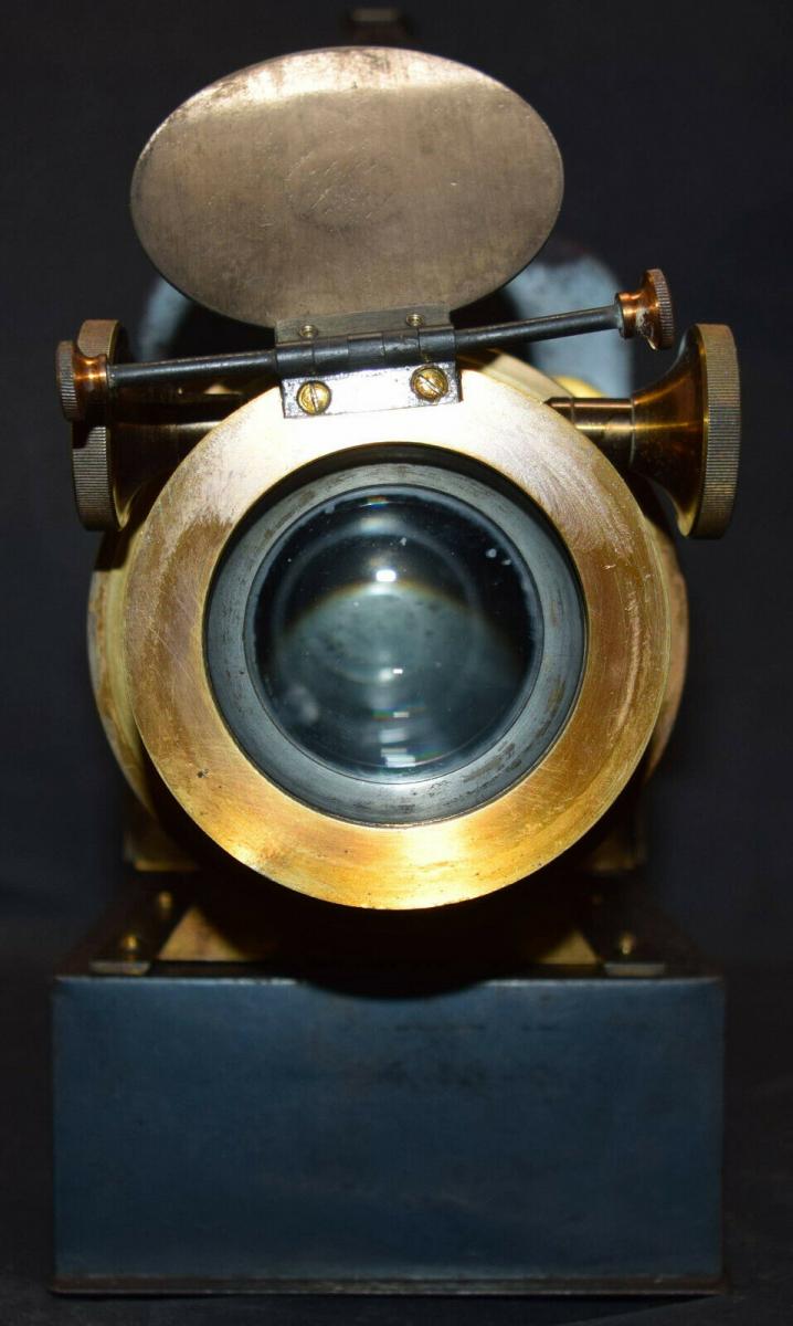 LATERNA MAGICA HELIOSCOPIC LATERN um 1860 - GLAS-DIAS PROJEKTOR