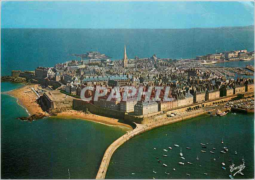 Cartes Postales Moderne Bretagne Cote D Emeraude Saint Malo Cite