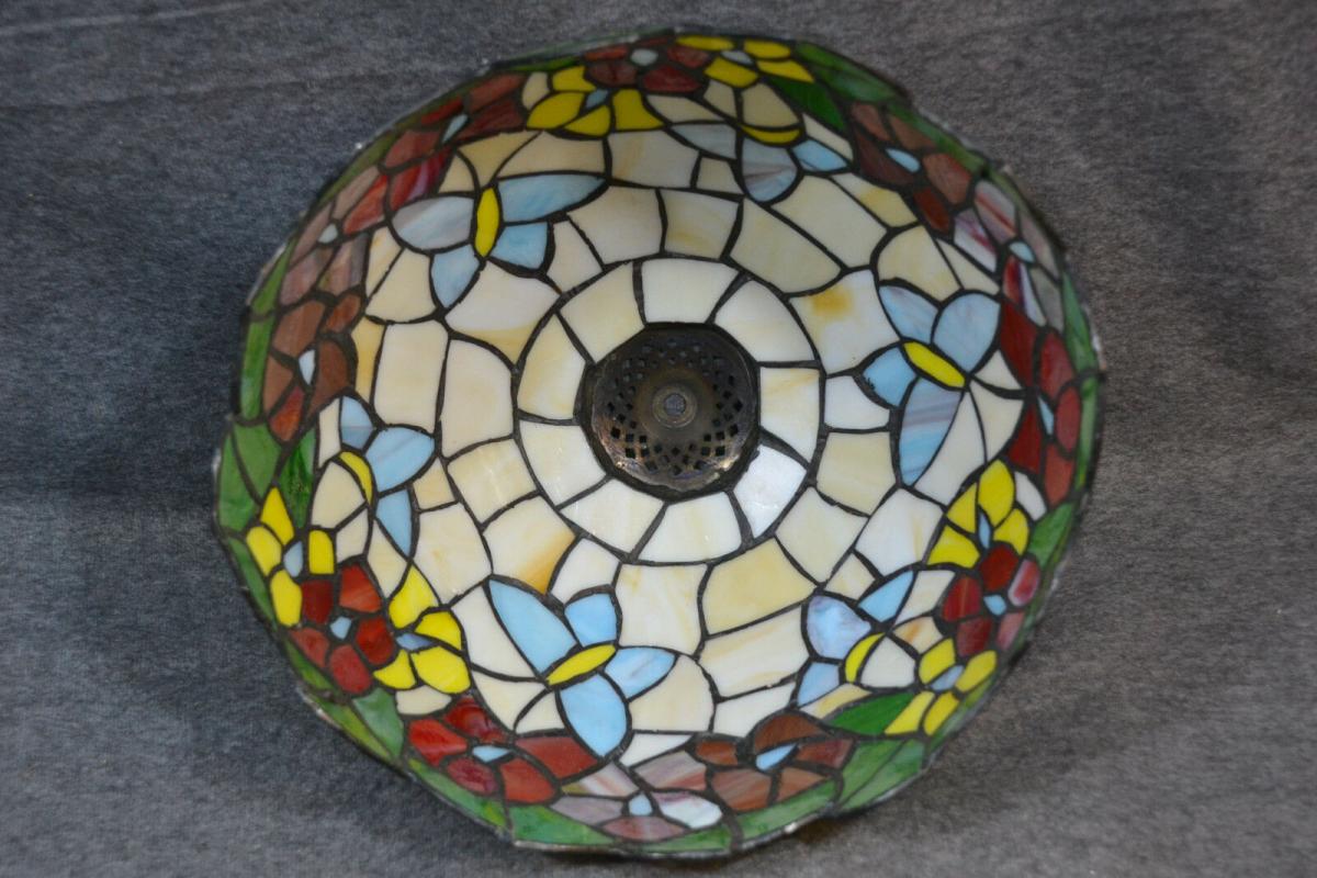 Lampenschirm,i.d. Art v. Tiffany, Glas,für Tischleuchte antik.de Lampenschirm,i.d. Art v. Tiffany, Glas,für Tischleuchte antik.de