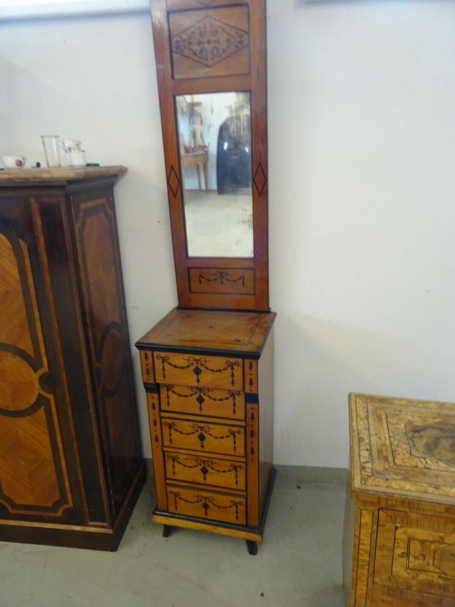 Biedermeier Pfeiler Kommode