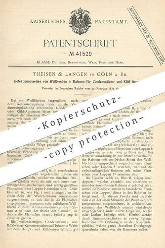 Original Patent Theisen Langen K Ln Rhein Wellblech