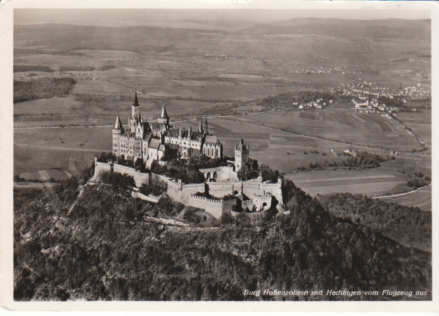 Burg Hohenzollern Mit Hechingen Luftbild Ngl Nr