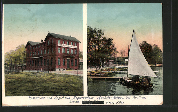 AK ZeuthenHankels Ablage, Restaurant und Logierhaus Seglerschloss Nr