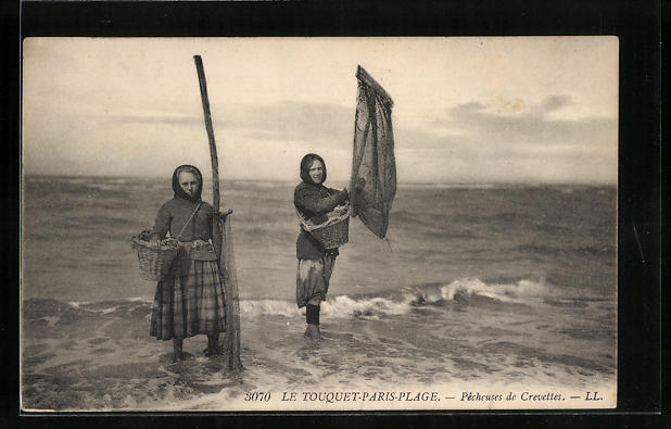 Ak Le Touquet Paris Plage Pecheuses De Crevettes Zwei