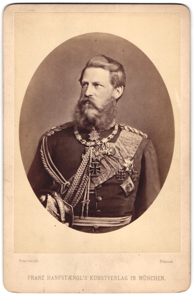 Fotografie Franz Hanfstaengl München Portrait Kaiser Friedrich III