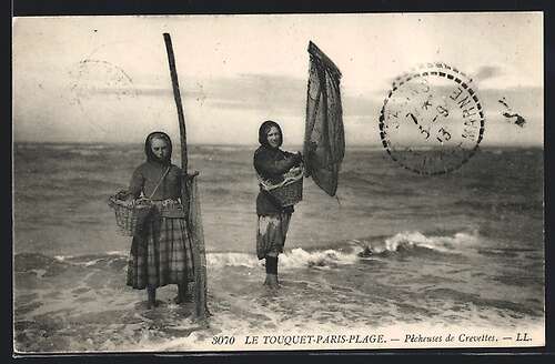 Ak Le Touquet Paris Plage Pecheuses De Crevettes Zwei