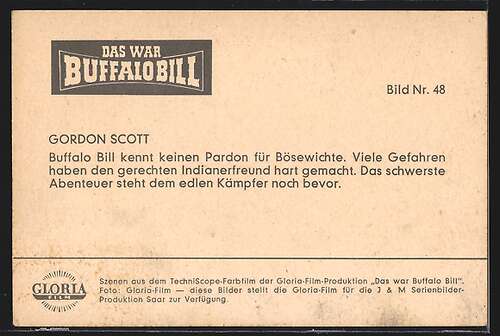 Ak Filmszene Aus Das War Buffalo Bill Schauspieler Gordon Scott Im