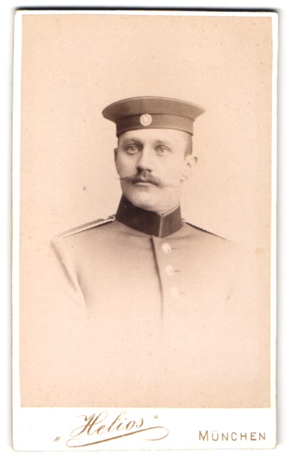 Fotografie Helios M Nchen Portrait Bayerischer Soldat Fritz Reichel