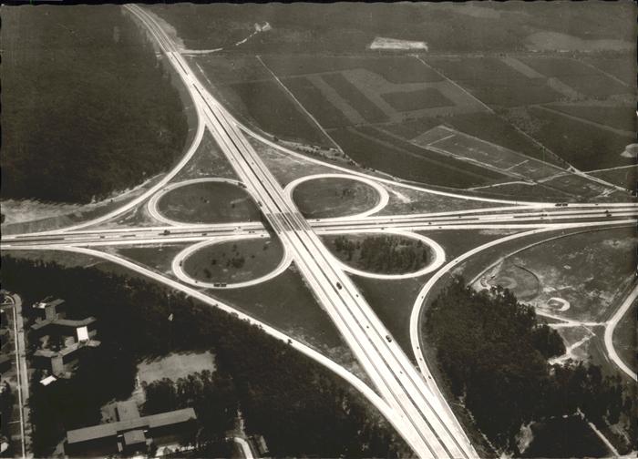 Frankfurt Main Autobahn Frankfurter Kreuz Fliegeraufnahme Kat