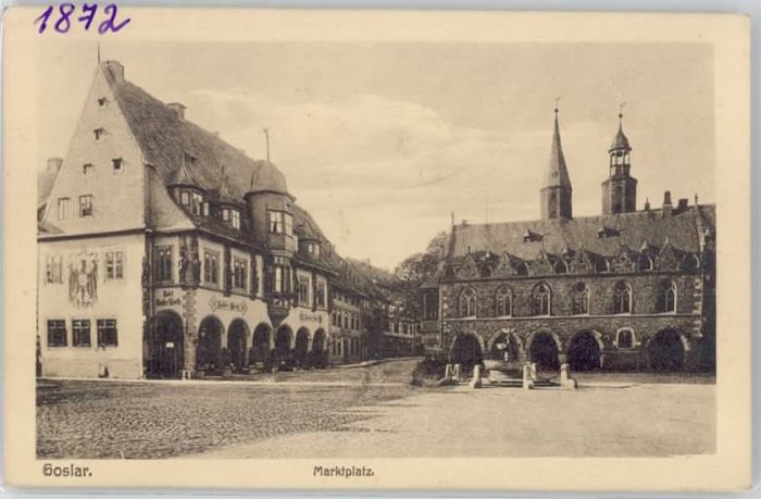 Ak Ansichtskarte Goslar Innenstadt Im Winter Kat Goslar Nr Kc