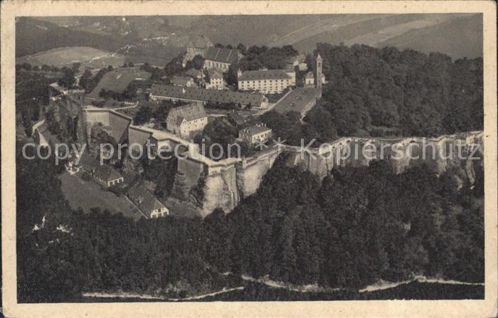 Koenigstein Saechsische Schweiz Festung Elbsandsteingebirge