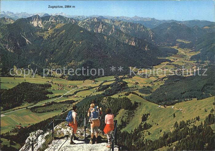 Wendelstein Berg Bergwandern Blick Ueber Fischbachau Schlierseer Berge