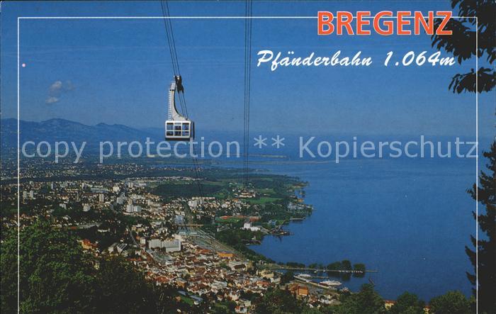 Seilbahn Pfaender Bregenz Am Bodensee Vorarlberg Bahnen Nr Ka73867