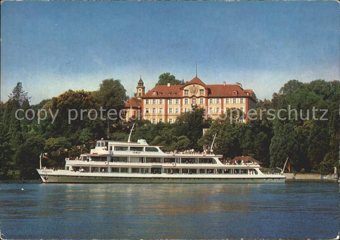 Motorschiffe Muenchen Insel Mainau Bodensee Deutschordensschloss Kat