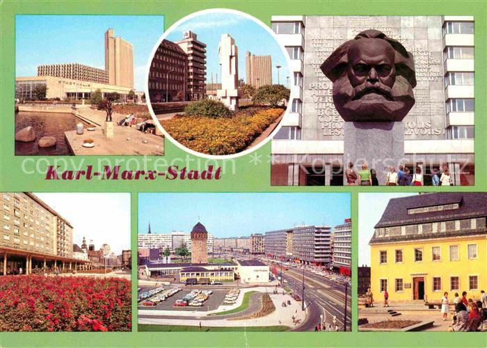 Karl Marx Stadt Stadthalle Interhotel Kongress Karl Marx Allee Mit