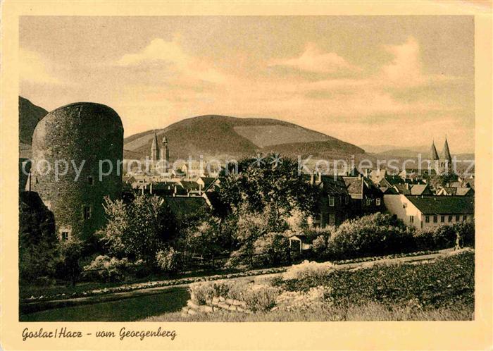 Ak Ansichtskarte Goslar Panorama Blick Vom Georgenberg Kat Goslar Nr