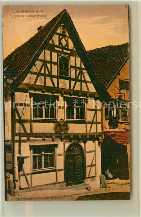 Marbach Neckar Festhalle Stadthalle Schiller Geburtshaus Museum Kat