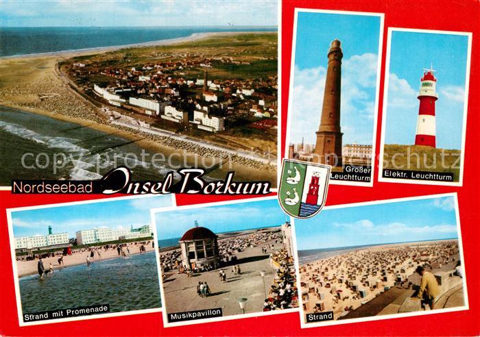 Ak Ansichtskarte Borkum Nordseebad Promenade Musikpavillon Nr