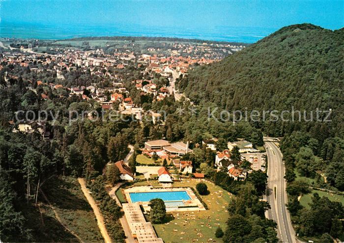 AK Ansichtskarte Bad Harzburg Fliegeraufnahme Mit Freibad Juliusbad