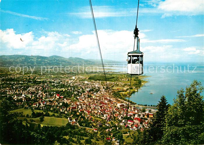 AK Ansichtskarte Seilbahn Pfaenderbahn Bregenz Bodensee Kat Bahnen