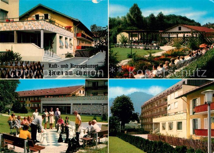 AK Ansichtskarte Prien Chiemsee Kurklinik Kronprinz Hallenbad Kat