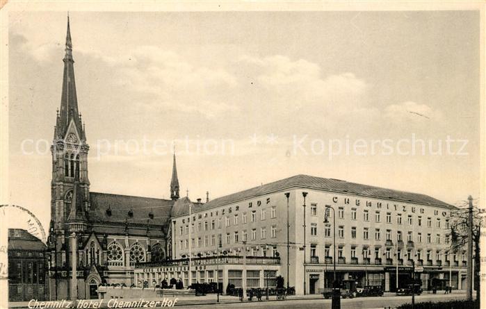 Alte Postkarte Chemnitz Hotel Chemnitzer Hof M Nner Betrachten